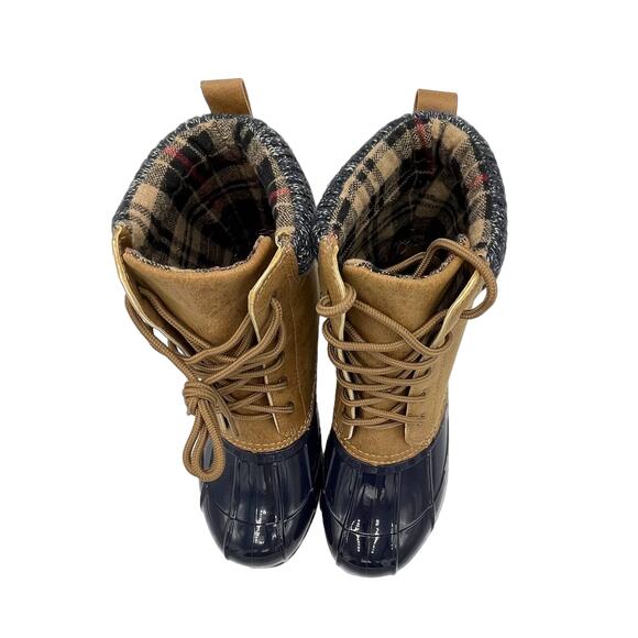 JUSTFAB Women's Evi Duck Boot in Tan Size 6.5 - Picture 4 of 8